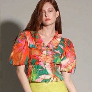 NWOT Women’s Walter Baker Lovina Top in Morning Glory size Small